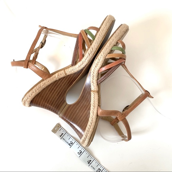 NICKELS Strappy Wedge Corded Sandals—SZ 6.5 - Picture 6 of 9